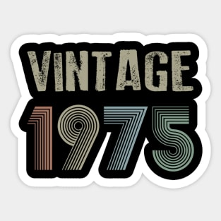 Vintage 1975 45th Birthday Gift idea Men Women Sticker
